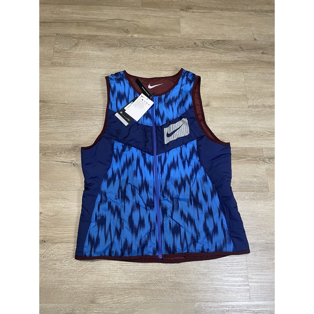 NWT Nike AeroLayer Wild Run Men's Sz M Reversible Running Vest CU6058-624